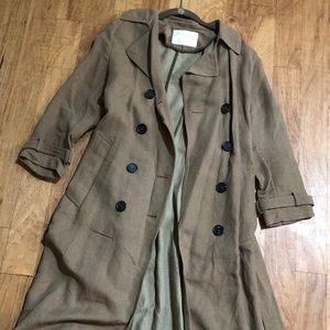 ZARA Linen Trench Coat